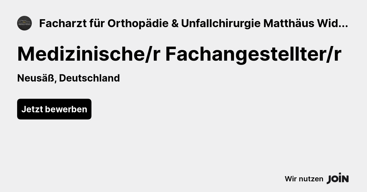 Facharzt für Orthopädie Unfallchirurgie Matthäus Widera Neusäß