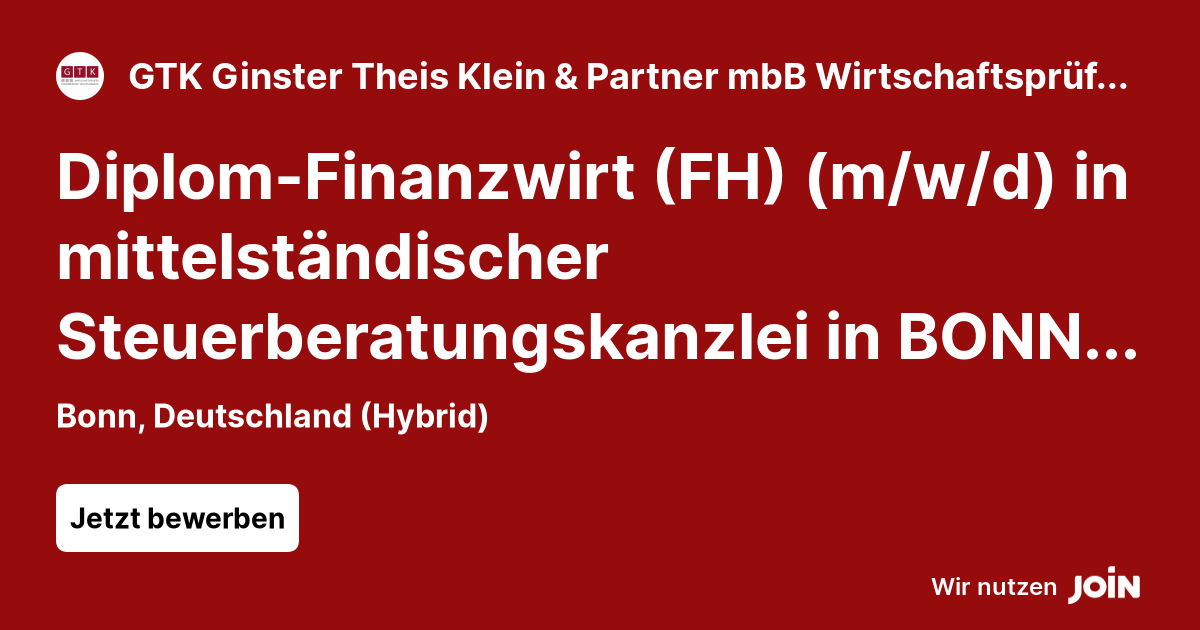 Gtk Ginster Theis Klein Partner Mbb Wirtschaftspr Fer Steuerberater