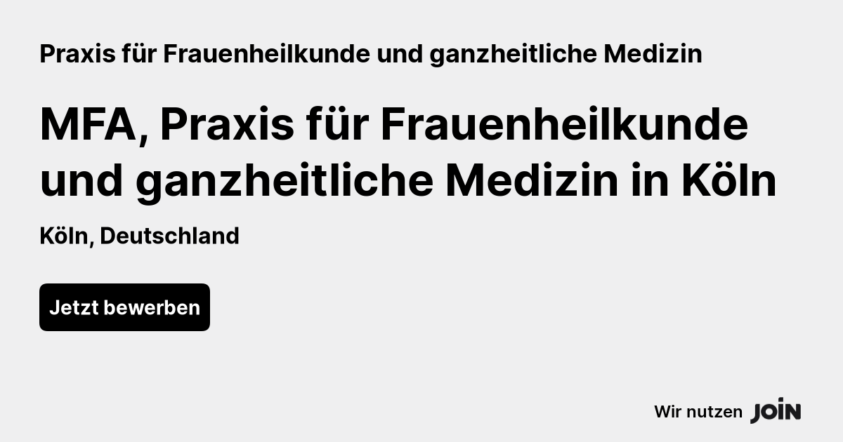 Praxis für Frauenheilkunde und ganzheitliche Medizin Köln MFA