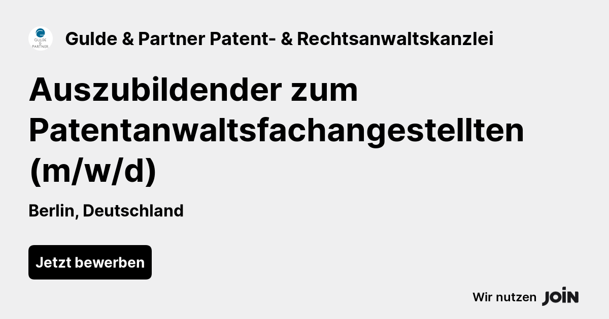 Gulde & Partner Patent- & Rechtsanwaltskanzlei logo