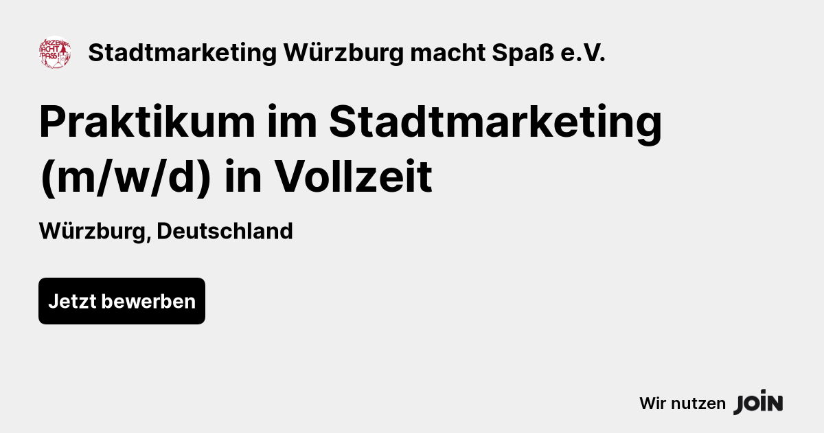 Stadtmarketing Würzburg macht Spaß e.V. logo