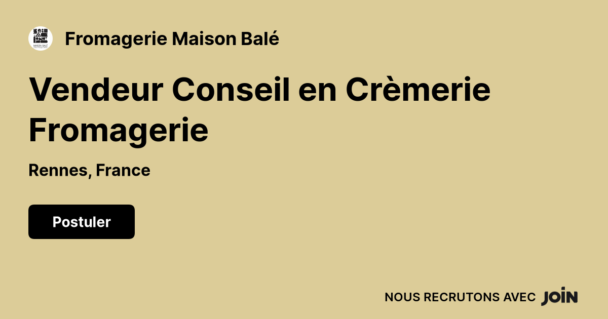 Fromagerie Maison Balé logo