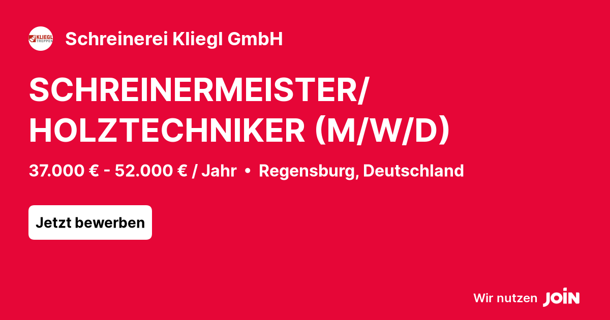 Schreinerei Kliegl GmbH logo