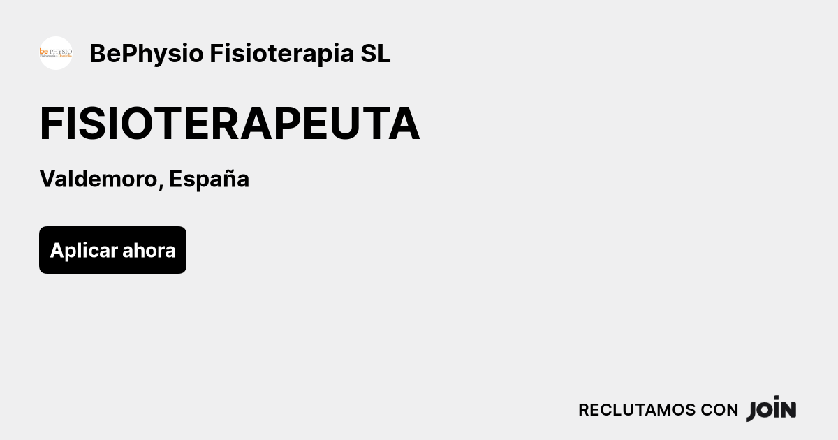 BePhysio Fisioterapia SL logo