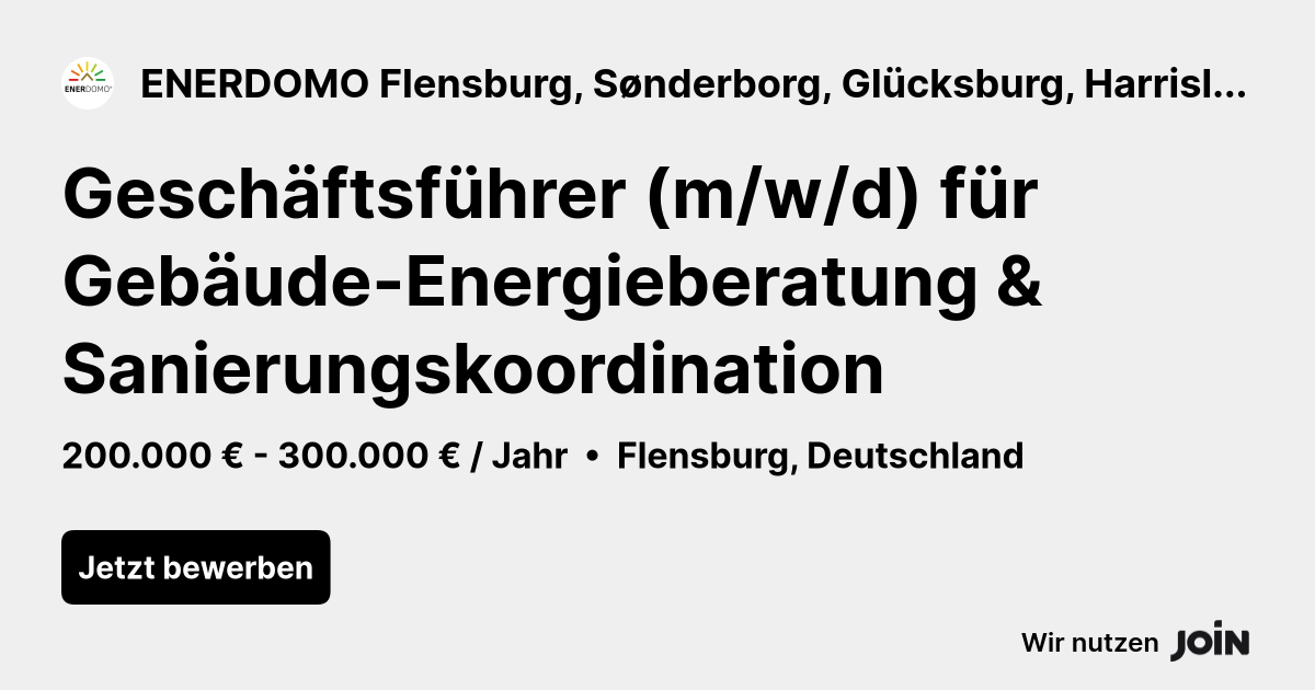 ENERDOMO Flensburg, Sønderborg, Glücksburg, Harrislee und Handewitt logo