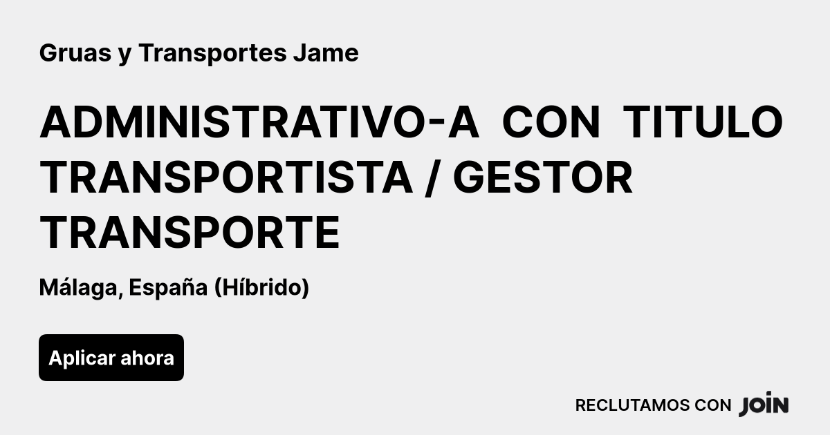Gruas y Transportes Jame logo