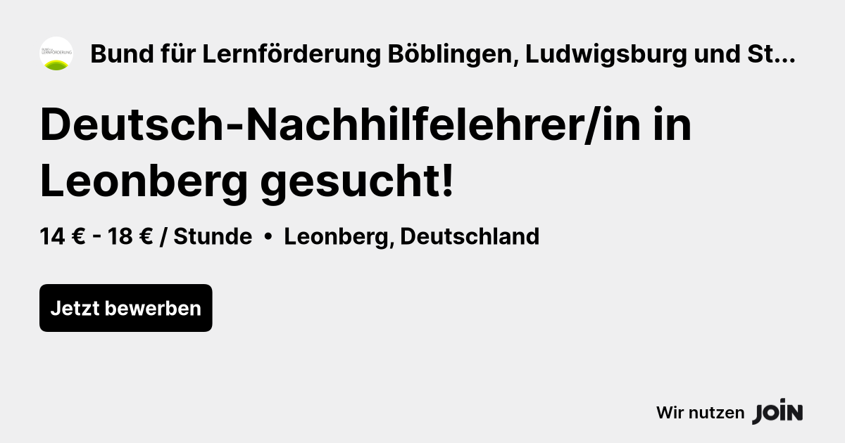 Bund für Lernförderung Böblingen, Ludwigsburg und Stuttgart logo