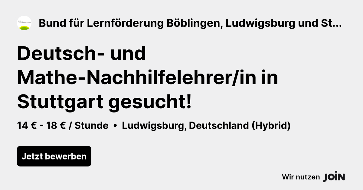 Bund für Lernförderung Böblingen, Ludwigsburg und Stuttgart logo