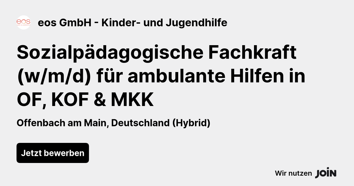 eos GmbH - Kinder- und Jugendhilfe logo