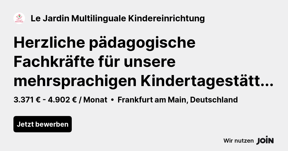 Le Jardin Multilinguale Kindereinrichtung logo