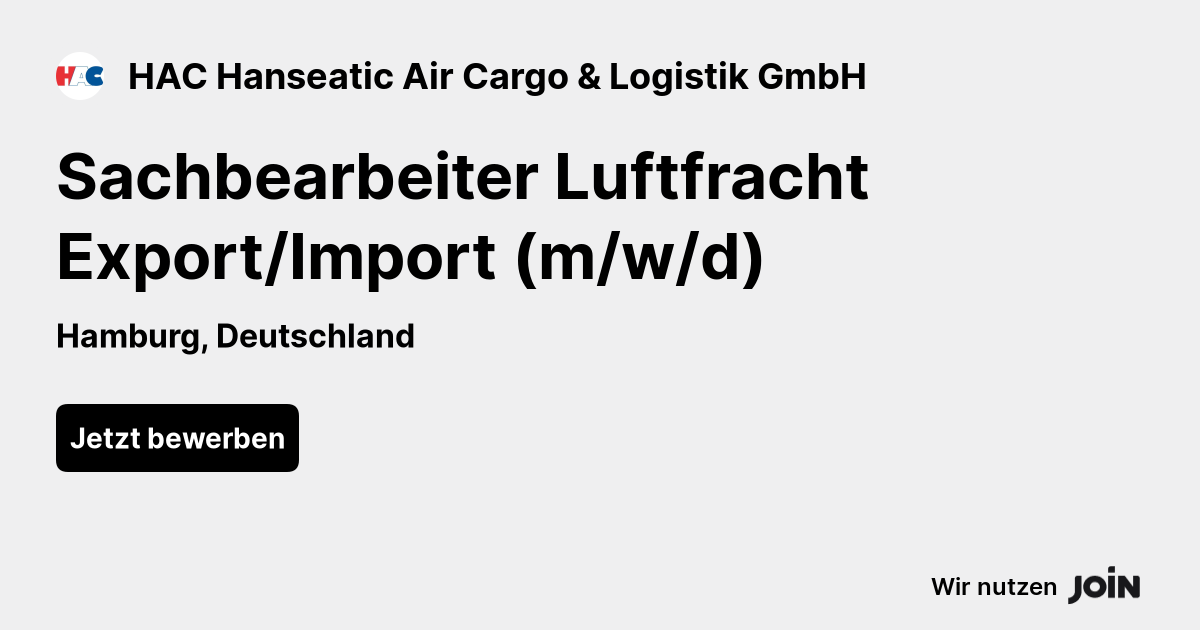 HAC Hanseatic Air Cargo & Logistik GmbH logo