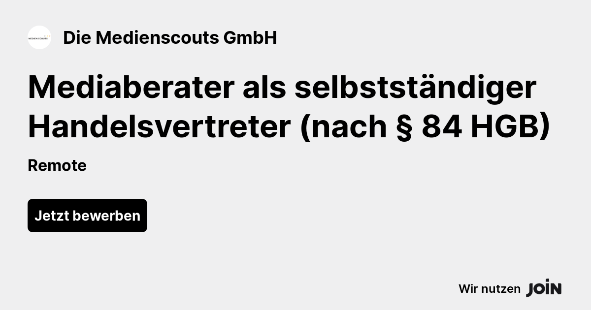 Die Medienscouts Remote Mediaberater Als Selbstst ndiger 