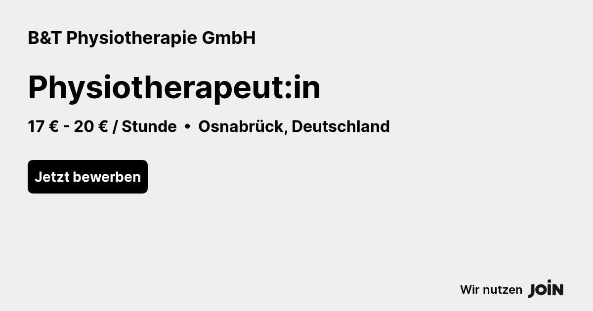 B&T Physiotherapie GmbH logo