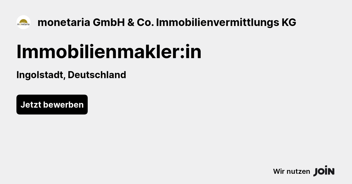 monetaria GmbH & Co. Immobilienvermittlungs KG logo