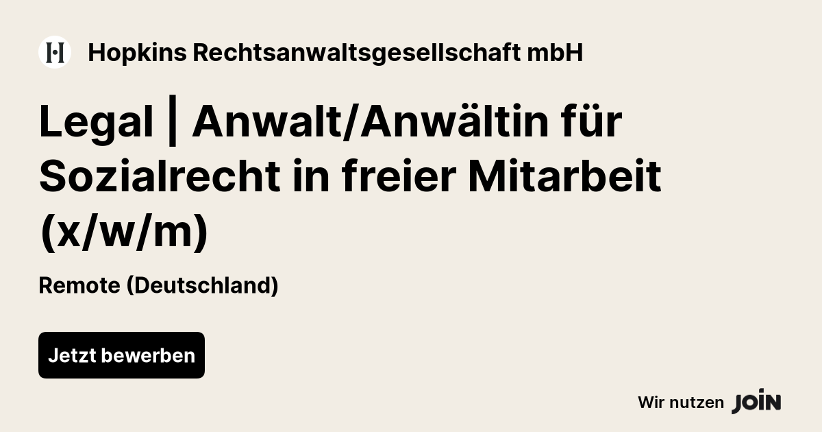 Hopkins Rechtsanwaltsgesellschaft mbH logo