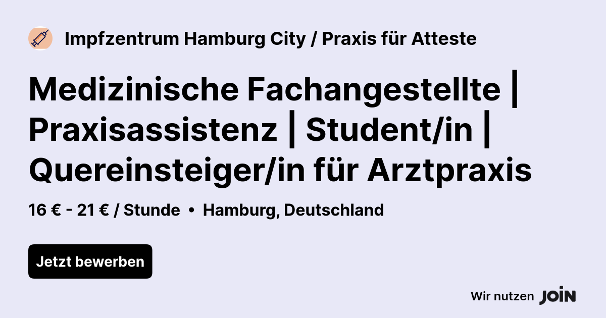 Impfzentrum Hamburg City / Praxis für Atteste logo
