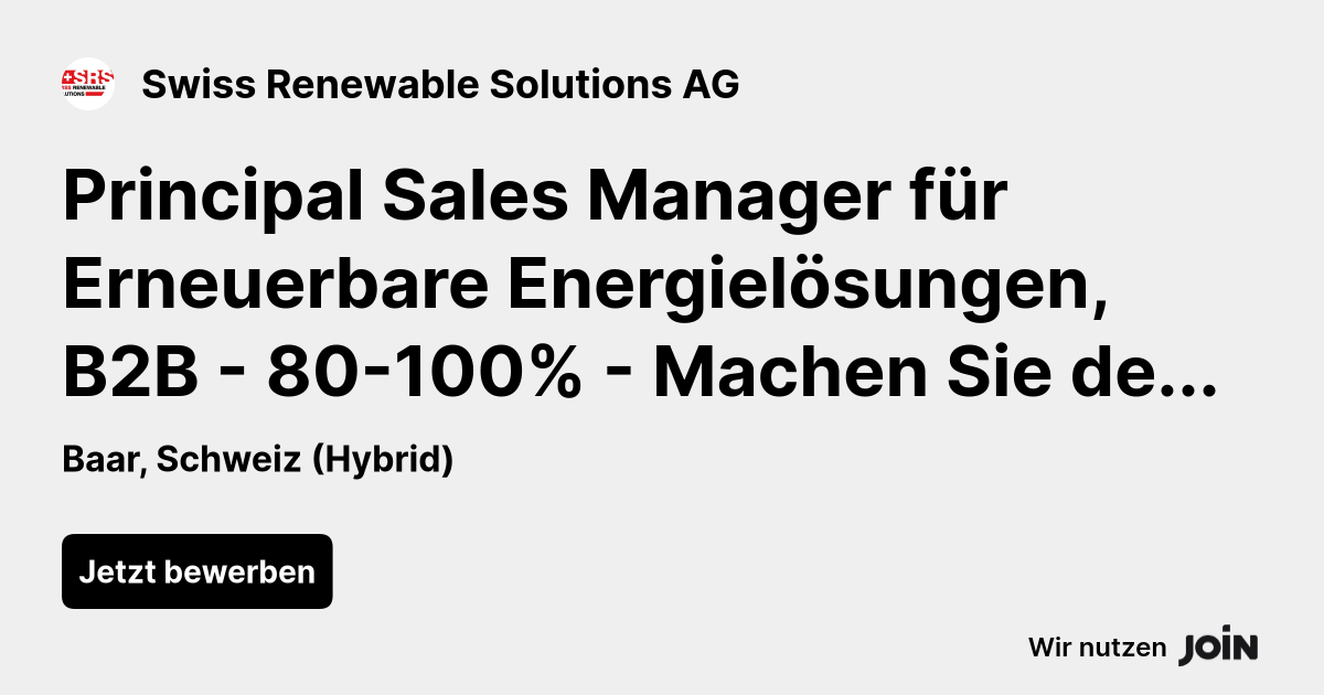 Swiss Renewable Solutions AG logo