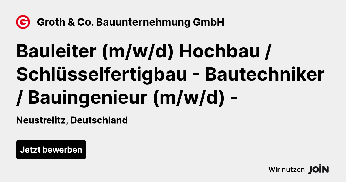 Groth & Co. Bauunternehmung GmbH logo