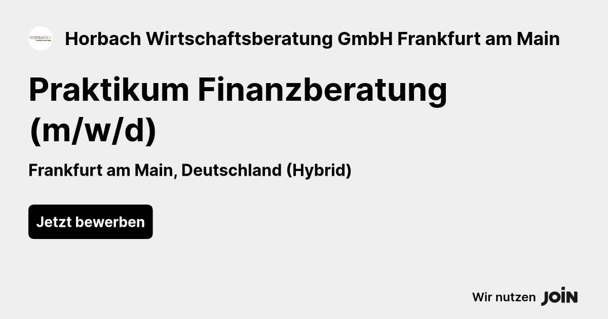 Horbach Wirtschaftsberatung GmbH Frankfurt am Main logo