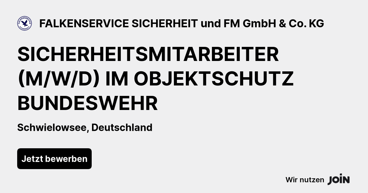 FALKENSERVICE SICHERHEIT und FM GmbH & Co. KG logo
