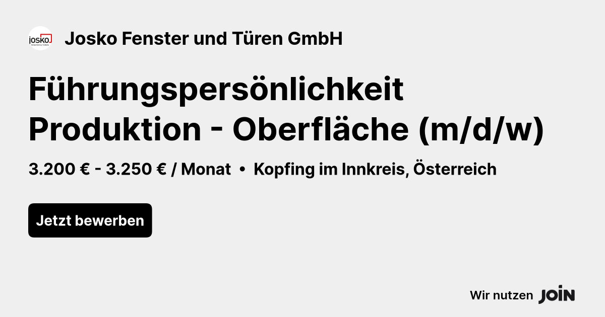 Josko Fenster und Türen GmbH logo