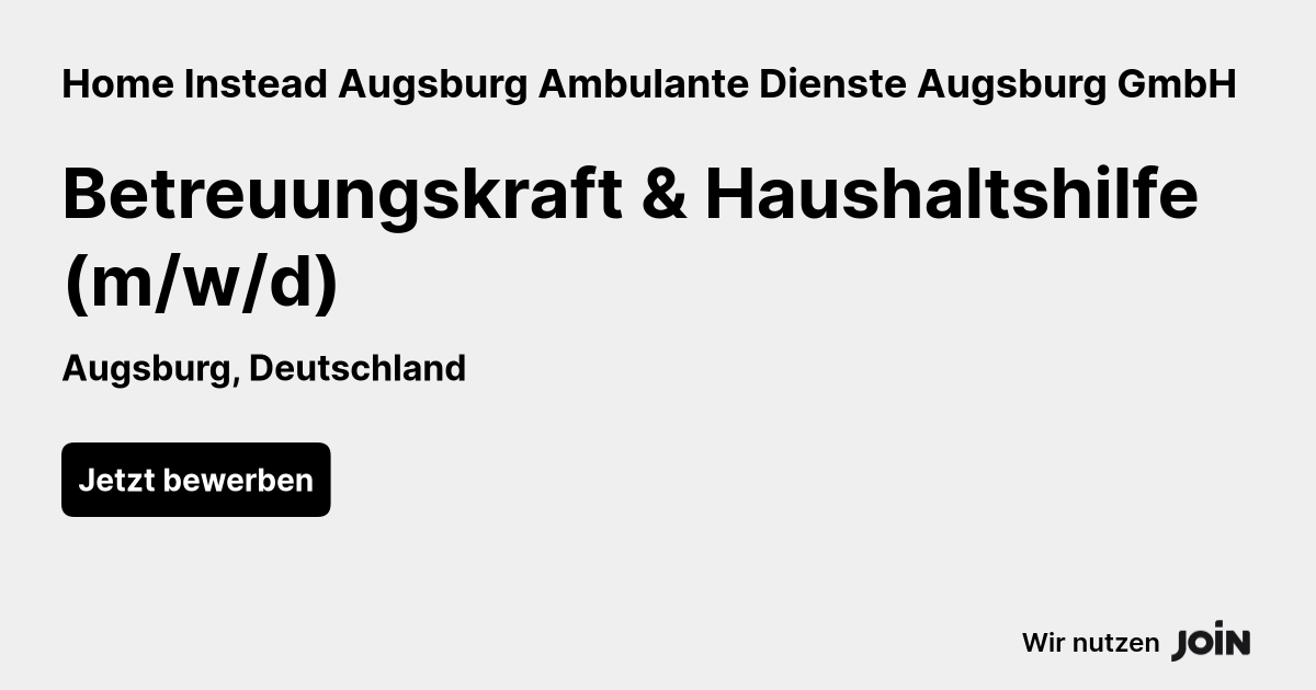 Home Instead Augsburg Ambulante Dienste Augsburg GmbH logo