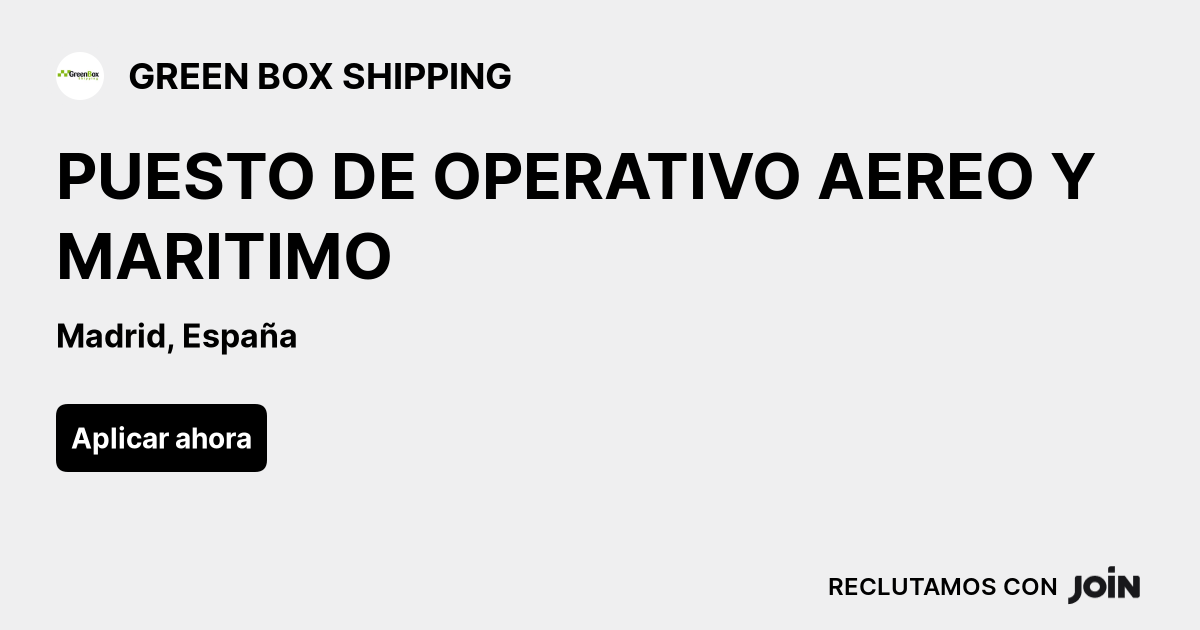 GREEN BOX SHIPPING logo