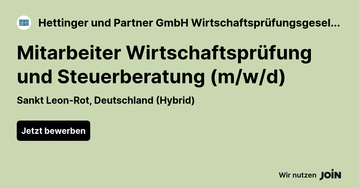 Hettinger und Partner GmbH Wirtschaftsprüfungsgesellschaft logo