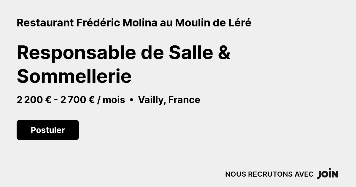 Restaurant Frédéric Molina au Moulin de Léré logo