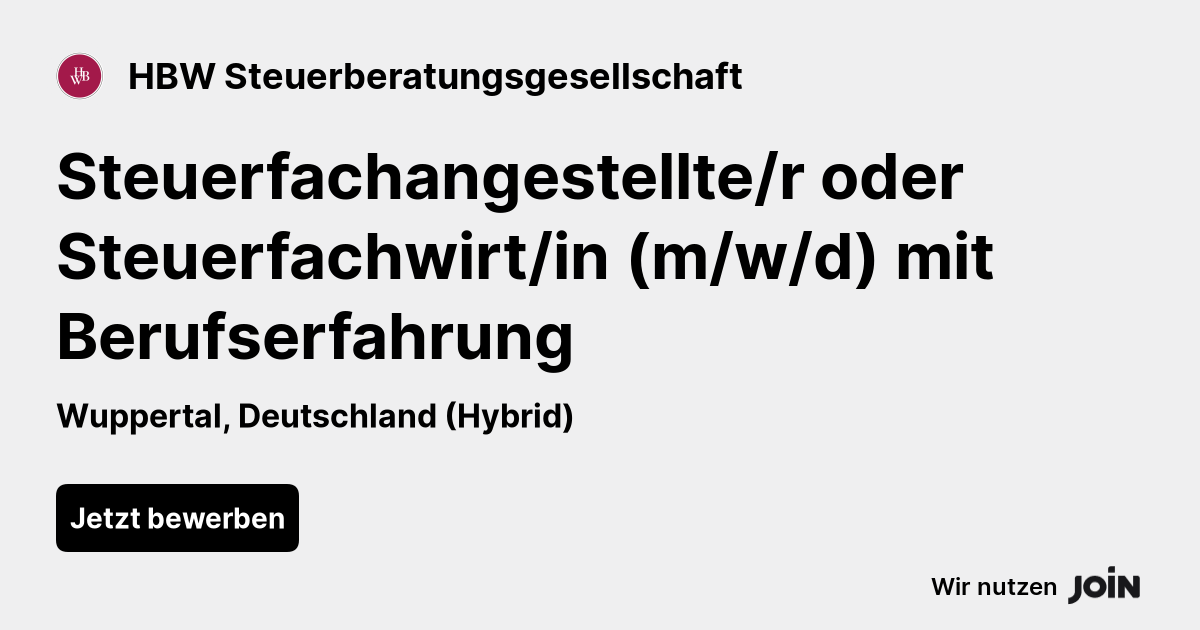 HBW Steuerberatungsgesellschaft logo