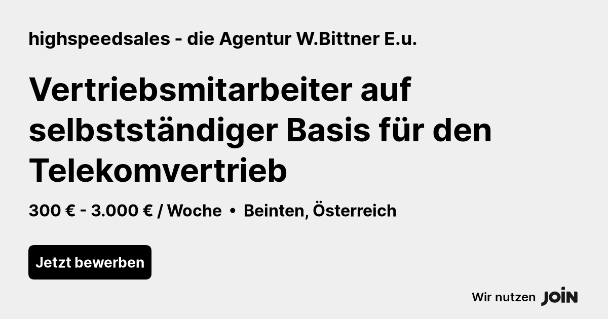 highspeedsales - die Agentur W.Bittner E.u. logo