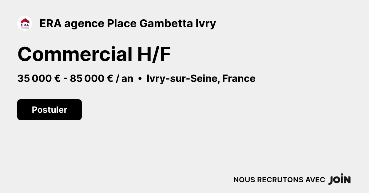 ERA agence Place Gambetta Ivry logo