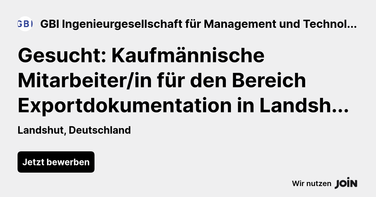 GBI Ingenieurgesellschaft für Management und Technologie GmbH logo
