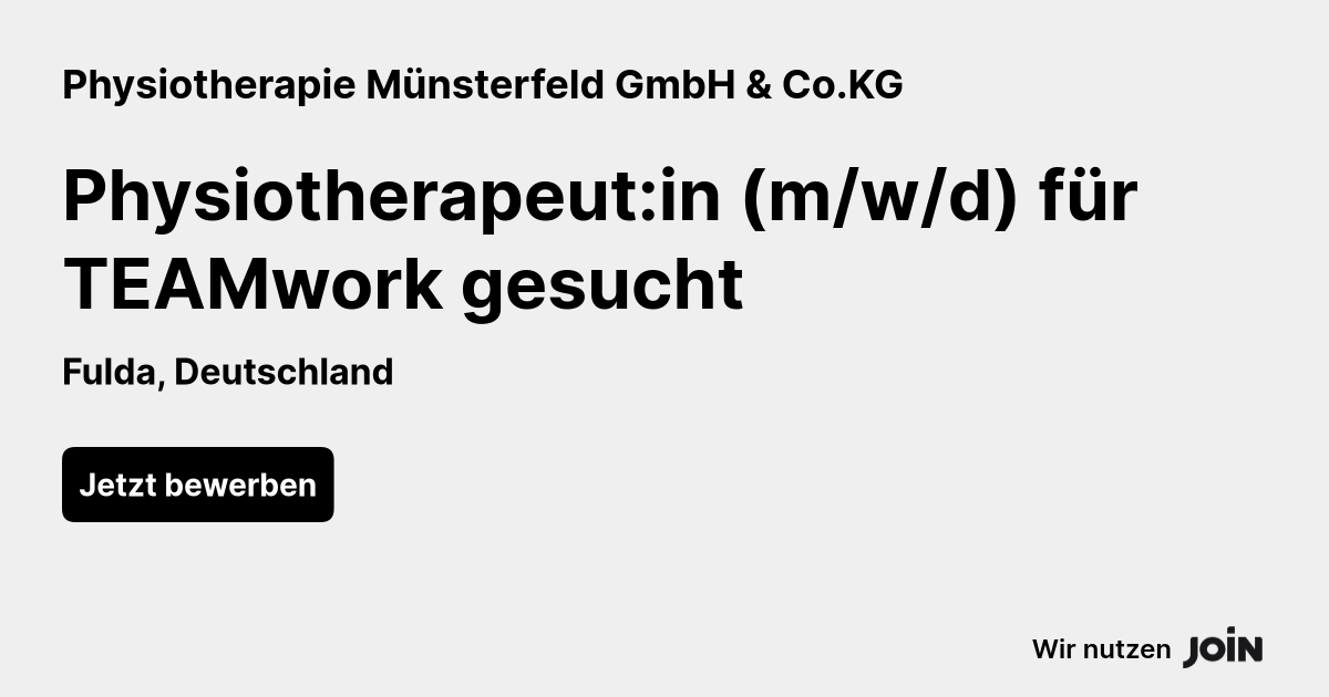 Physiotherapie Münsterfeld GmbH & Co.KG logo