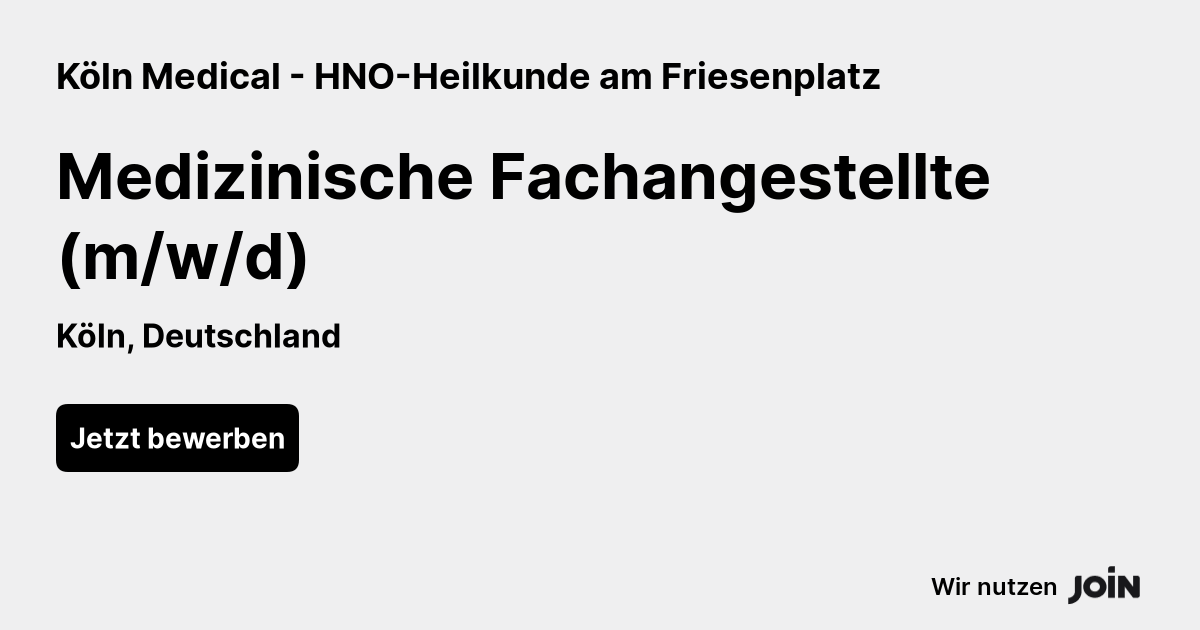 Köln Medical - HNO-Heilkunde am Friesenplatz logo