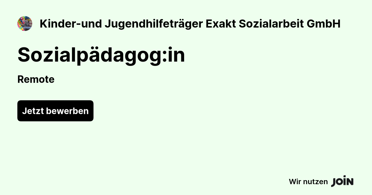 Kinder-und Jugendhilfeträger Exakt Sozialarbeit GmbH logo