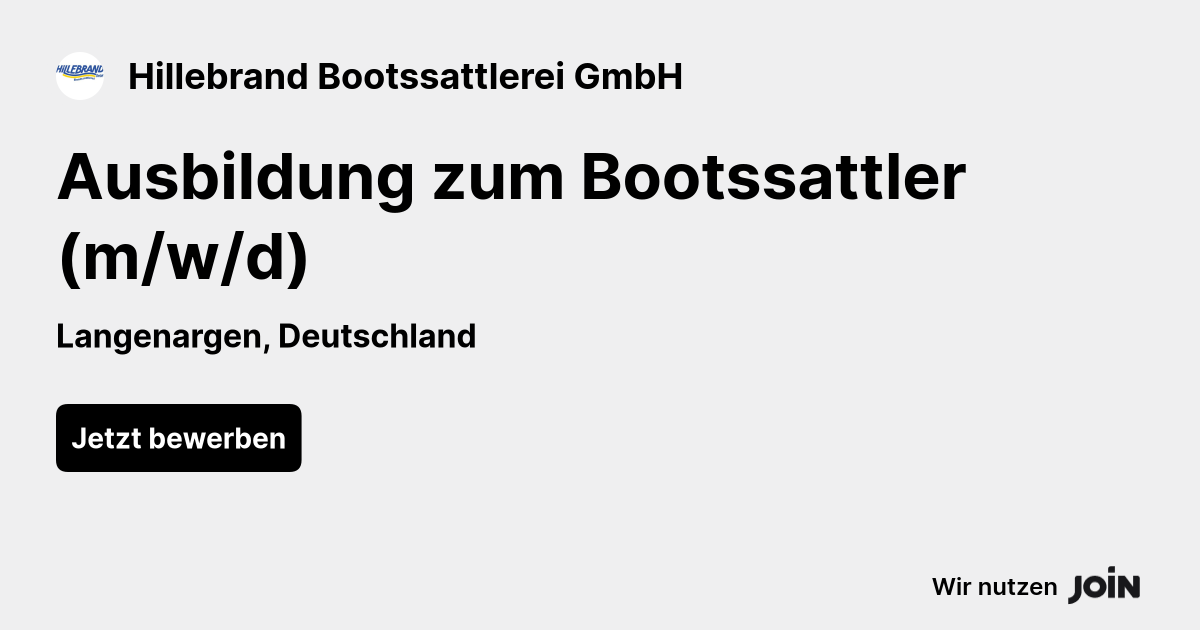 Hillebrand Bootssattlerei GmbH logo