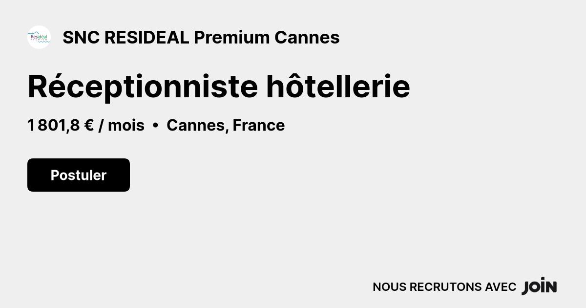 SNC RESIDEAL Premium Cannes logo