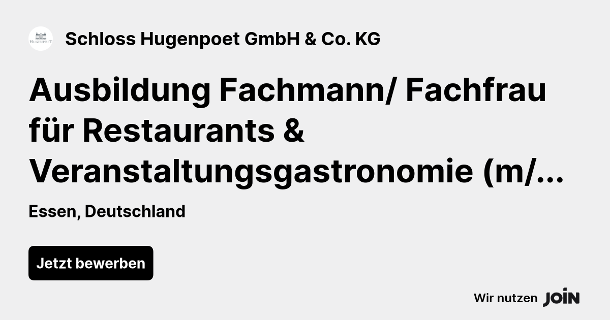 Schloss Hugenpoet GmbH & Co. KG logo