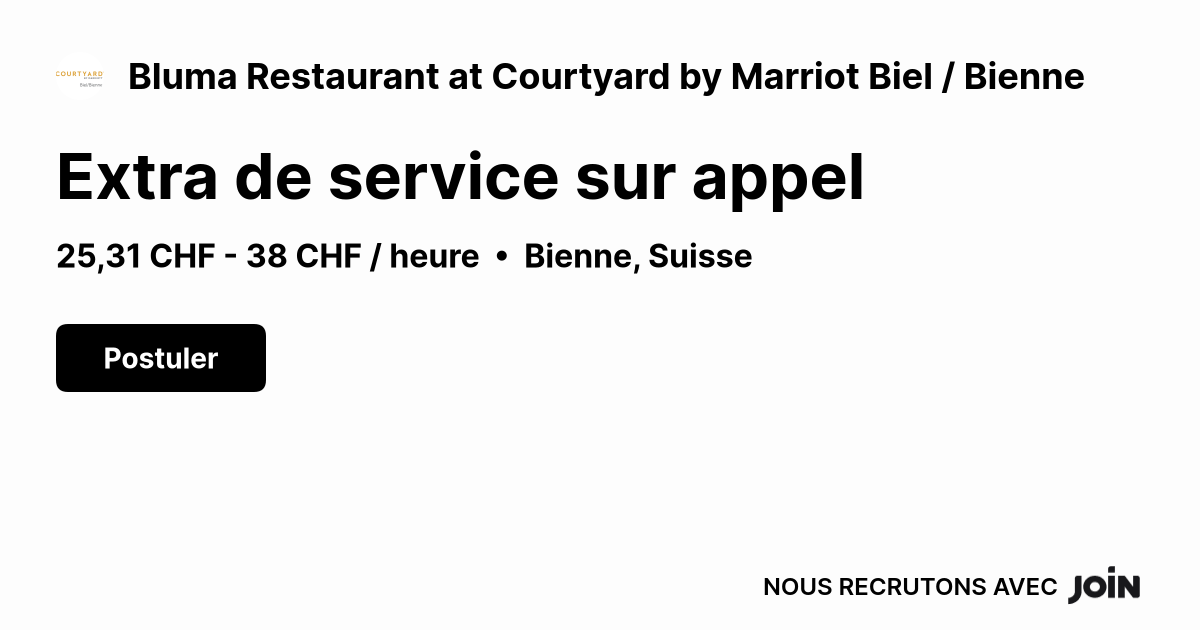 Bluma Restaurant at Courtyard by Marriot Biel / Bienne logo