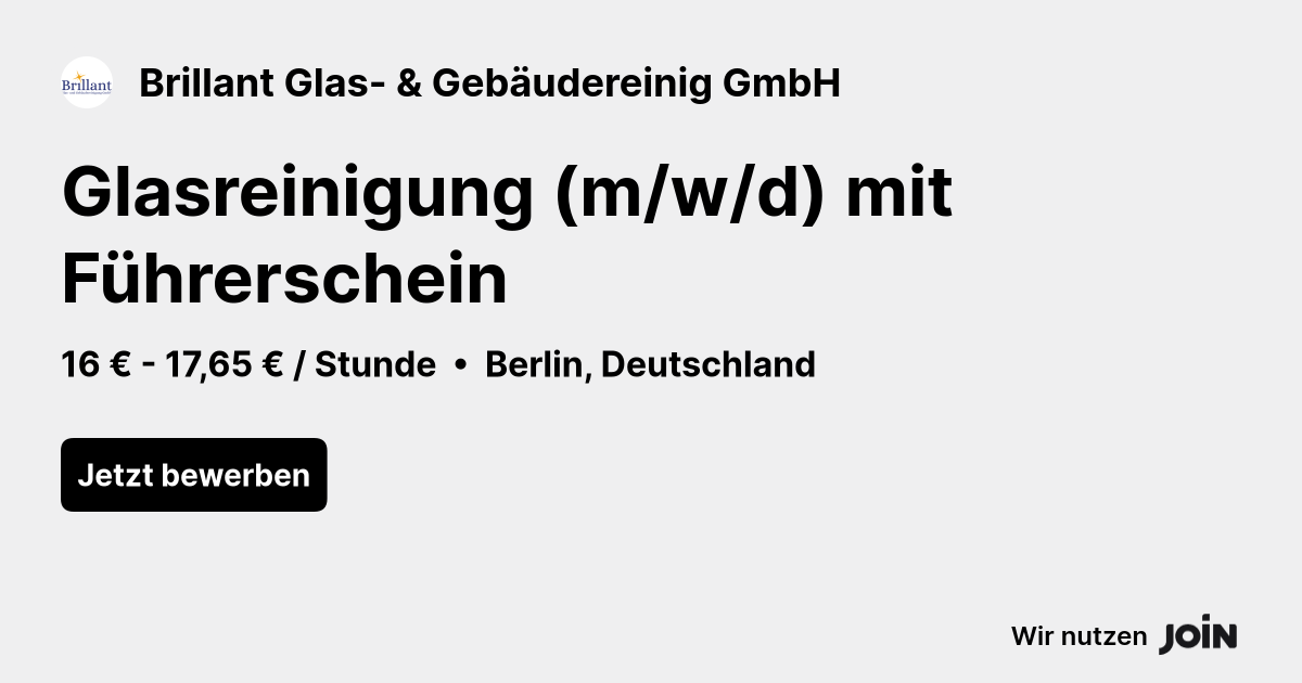 Brillant Glas- & Gebäudereinig GmbH logo