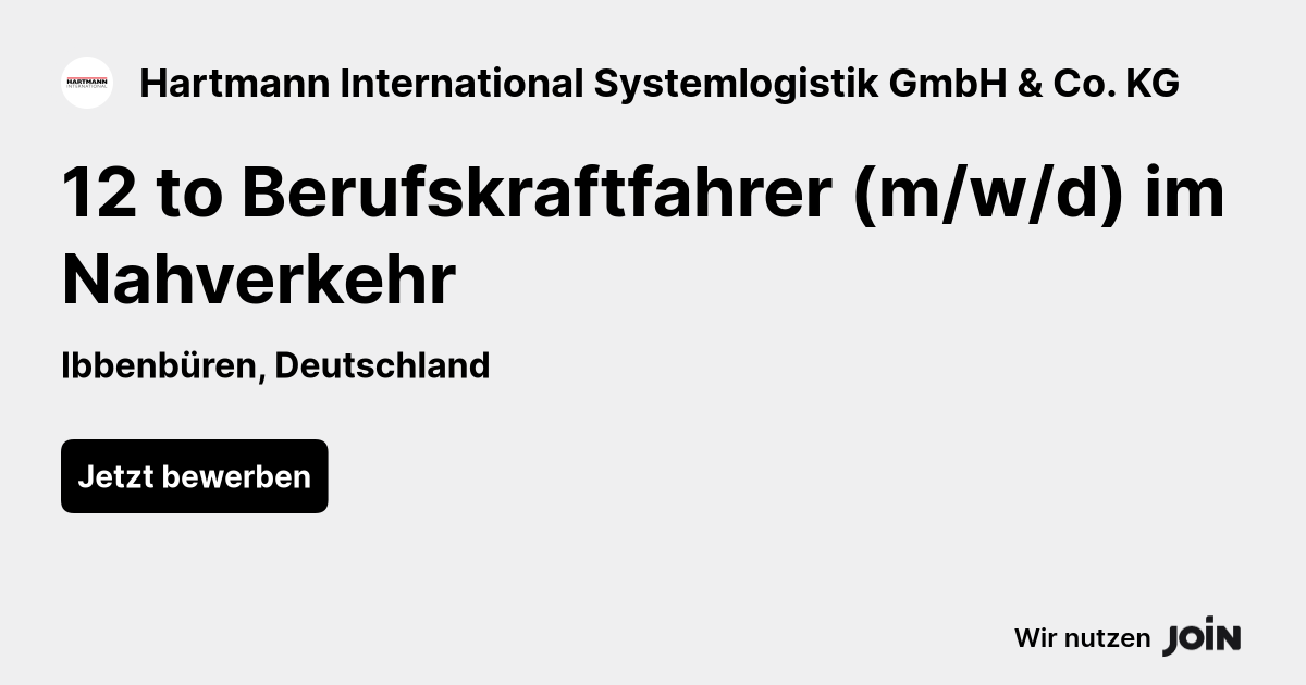 Hartmann International Systemlogistik GmbH & Co. KG logo
