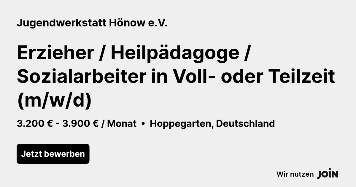 Jugendwerkstatt Hönow e.V. logo