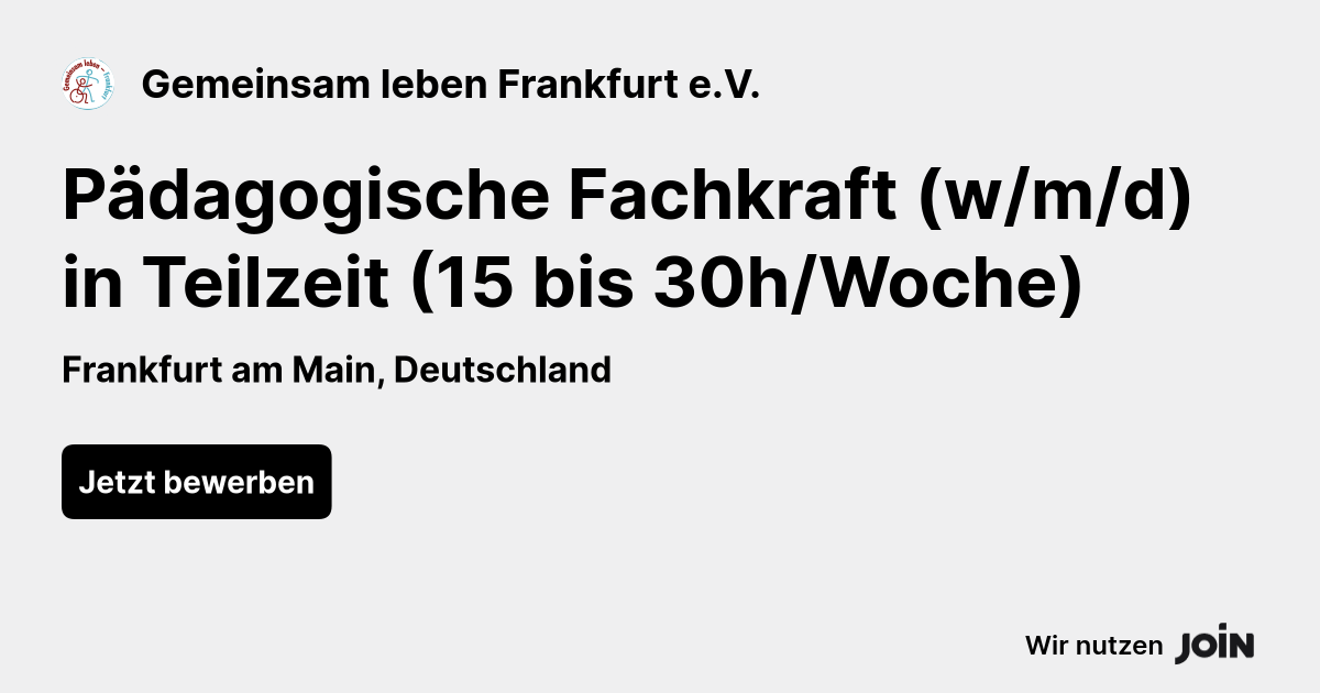 Gemeinsam leben Frankfurt e.V. logo