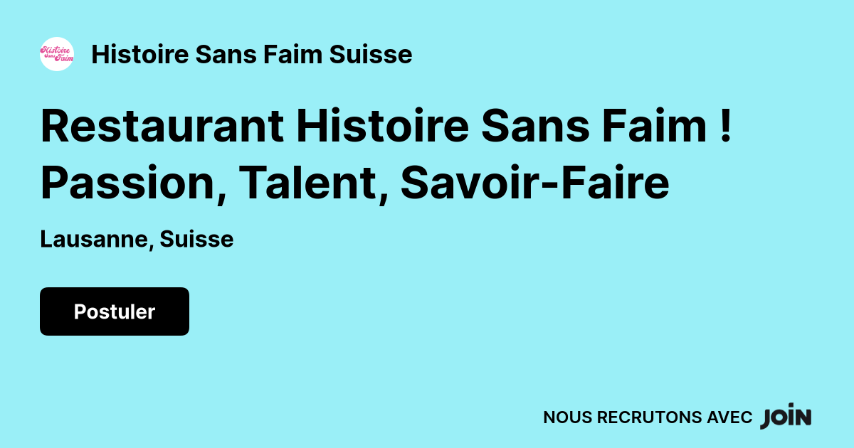 Histoire Sans Faim Suisse logo