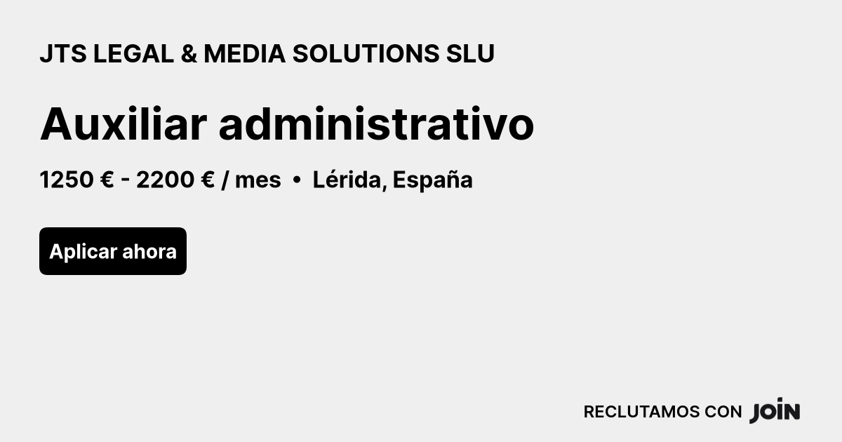 JTS LEGAL & MEDIA SOLUTIONS SLU logo