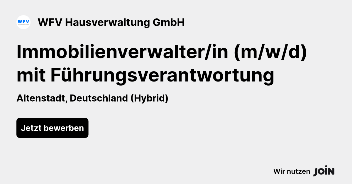 WFV Hausverwaltung GmbH logo