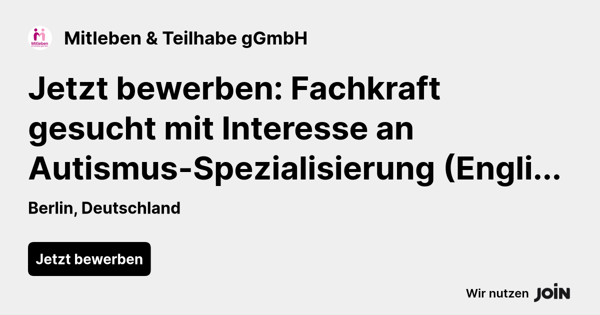 Mitleben & Teilhabe gGmbH logo