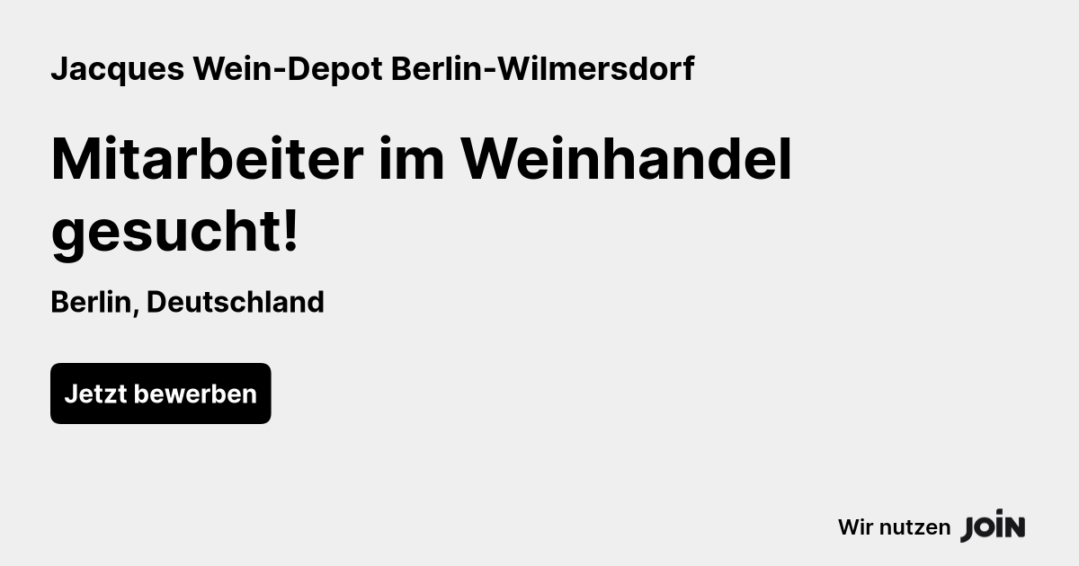 Jacques Wein-Depot Berlin-Wilmersdorf logo