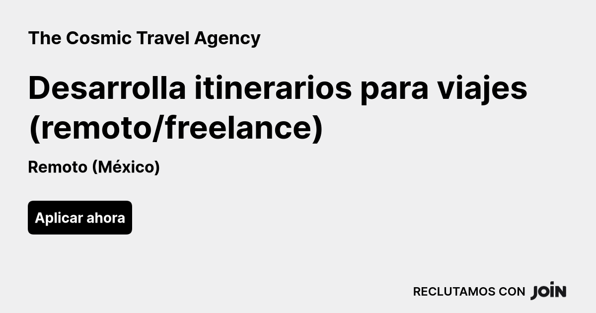 The Cosmic Travel Agency logo